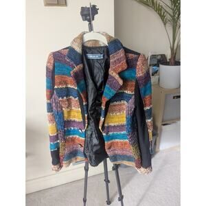 LULU-H women's blazer jacket 30% wool 70% viscose Size M